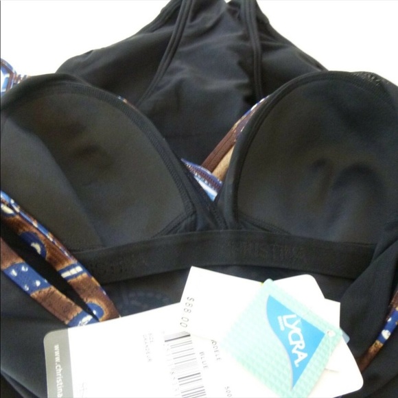 Blue Floral Swimsuit - Picture 5 of 11